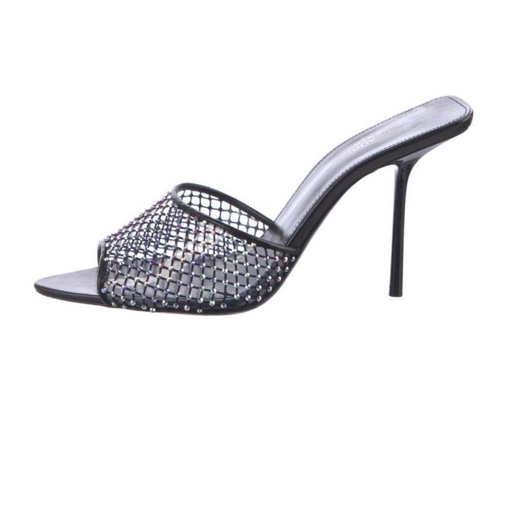 PVC Crystal Embellishment Heels